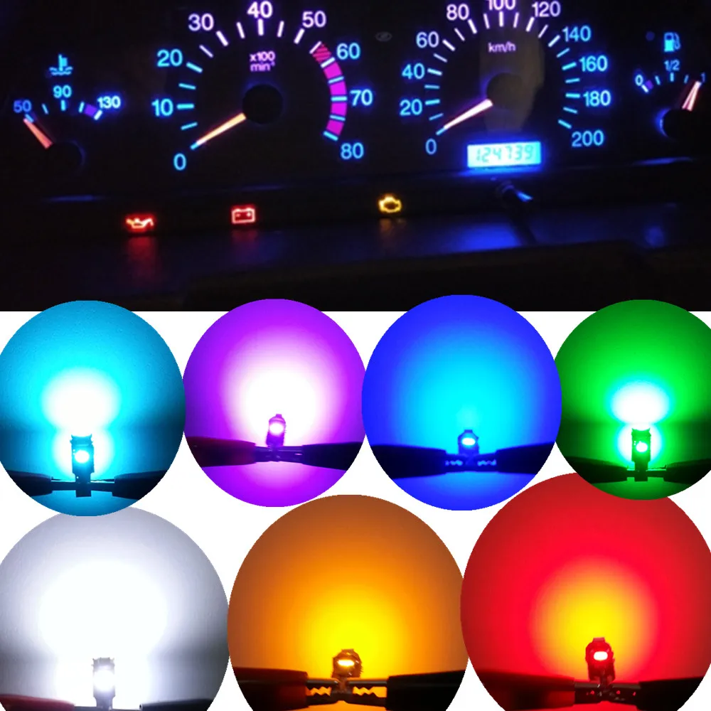 Светодиодная лампа WLJH 10x T5 для приборной панели Mitsubishi Eclipse Galant Lancer Outlander Performance Precis