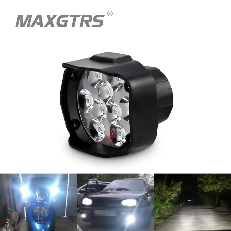 2x15W мотоцикл Led автомобилей внешняя фара для скутера 1500LM 8 85 В постоянного тока