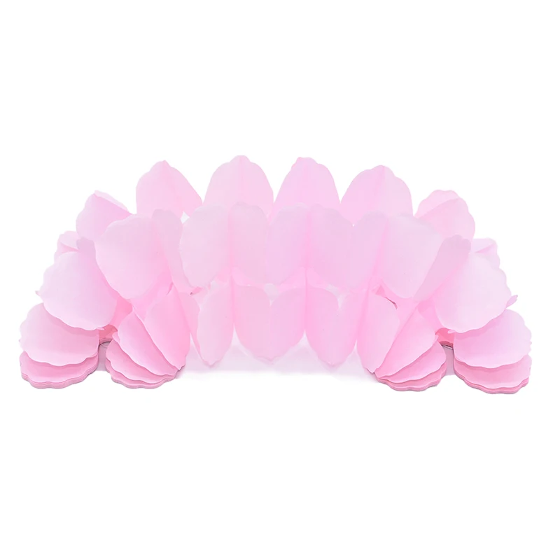 light pink 3,6 м бумажные гирлянды в форме клевера Свадебные вечерние украшения для дома Красивые Детские занавески для душа Свадебные автомобильные гирлянды - Цвет: light pink