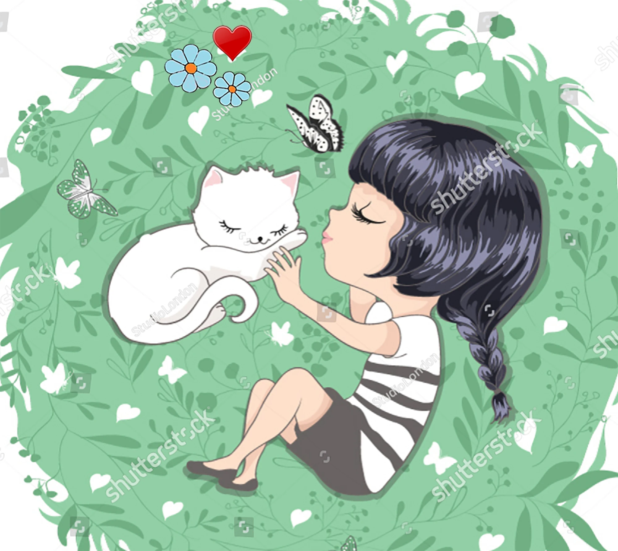 Металлические штампы с изображением девушки бабочкой для - Цена: 