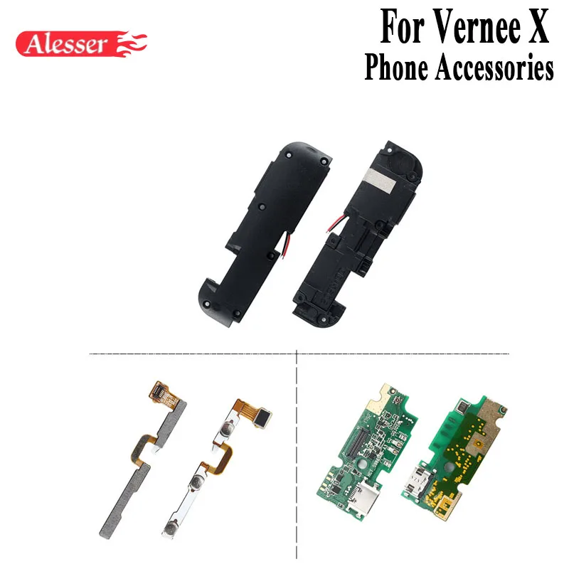 Alesser для Vernee X громкий динамик кнопка питания клавиша громкости гибкий кабель usb