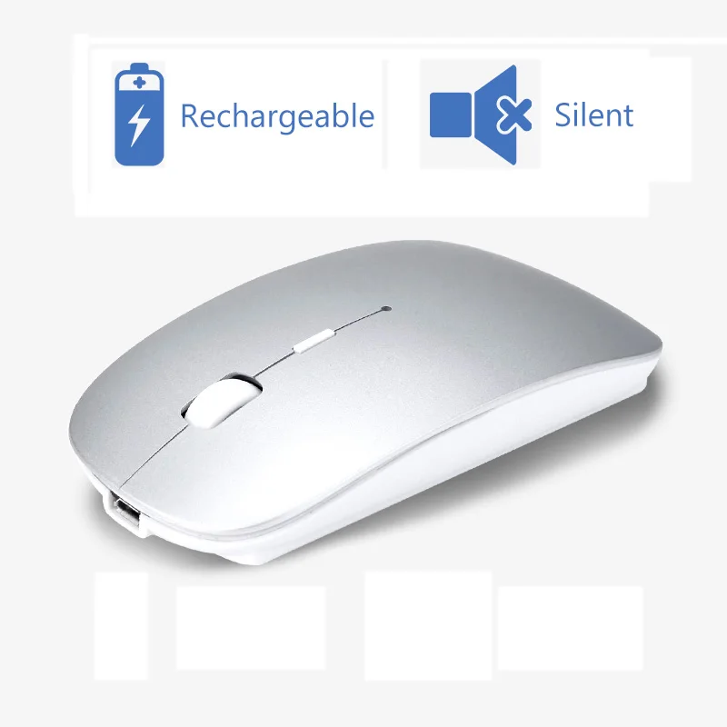 Беспроводная мышь 2 в 1 Bluetooth + 4G USB перезаряжаемая эргономичная игровая для