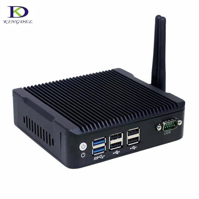 Миниатюрный безвентиляторный мини ПК Celeron N3160 четырехъядерный Nuc Intel HD Graphics