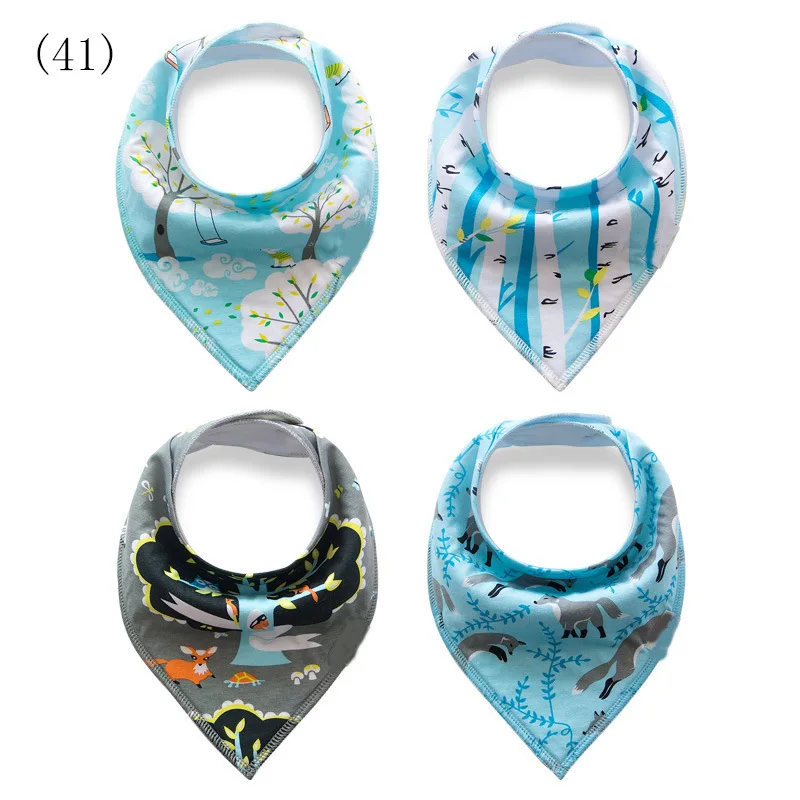 Детские нагрудники с красочным принтом милая хлопковая мягкая бандана