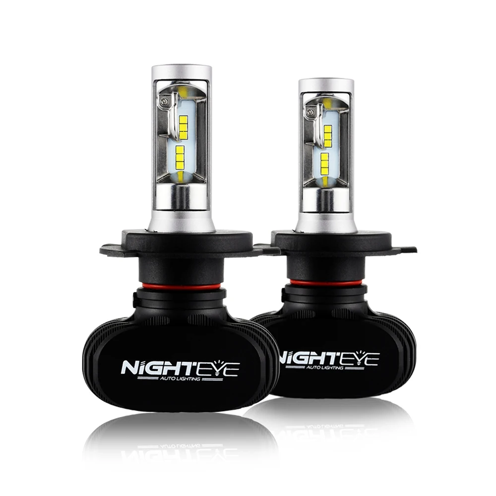 NIGHTEYE 8000LM H4 9003 HB2 9005 HB3 H1 комплект автомобильных светодиодных фар для замены лампы