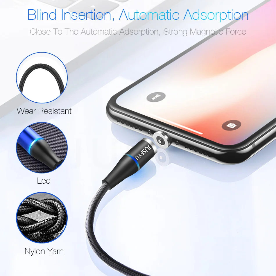 8 контактный Магнитный кабель Micro USB для iPhone Xiaomi Huawei Samsung мобильный телефон быстрая