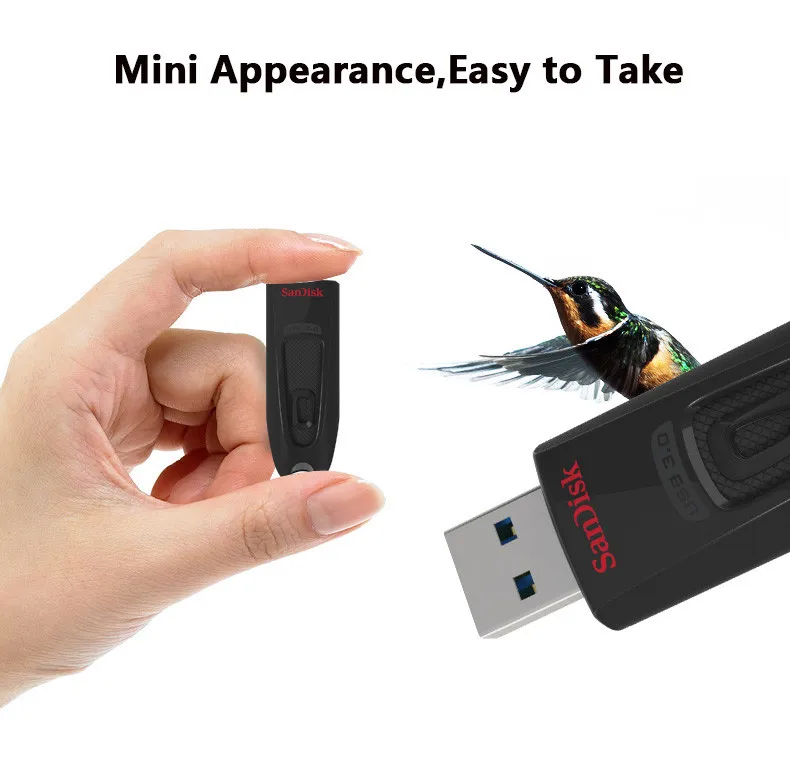 Двойной Флеш-накопитель SanDisk CZ48 USB3.0 флеш-накопитель 32 ГБ флэш-накопитель 64 ГБ флеш-накопитель 128 ГБ U диск 256 ГБ USB Key16GB мини флеш-накопитель для ПК/ТВ 100 МБ/с
