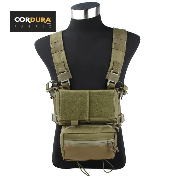 Микро низкопрофильный светильник TMC Cordura SS боевой комбо цвета хаки