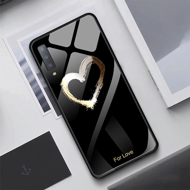 03 Роскошный защитный чехол из закаленного стекла для samsung Galaxy S10 Plus S10e S9 S8 Note 8 9 10 Plus A7 A70 - Цвет: 03