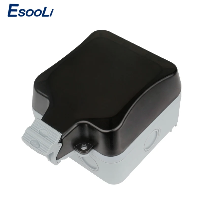 Esooli IP66 водостойкая наружная настенная розетка 16А стандарт ЕС электрическая