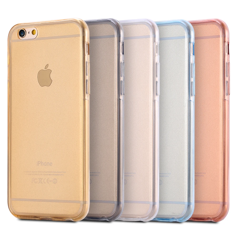 360 Degree Case For iPhone SE 5S Front Back Combo Protective Soft TPU Clear Transparent Smart Touch apple iphone 7 coque |