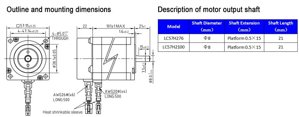 Лидер продаж 2nm чпу шаговый двигатель драйвер комплект LCDA257S 2 фазы замкнутый контур шаговый nema23 двигатель LC57H276