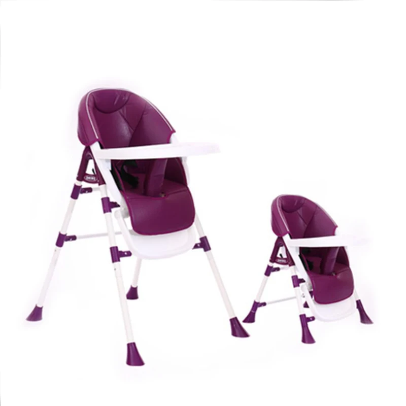 5-PU-Foot support Для новорожденных, стульчик для кормления, обеденный стул, детский обеденный стул, складной, многофункциональный, портативный, детские стульчики, детское сиденье - Цвет: 5-PU-Foot support