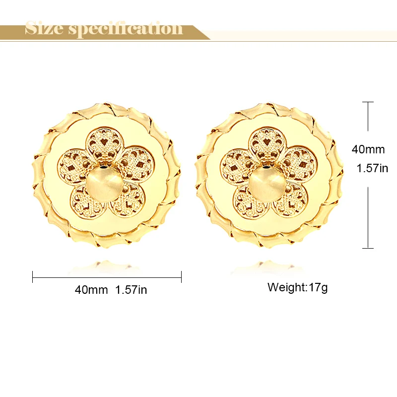 Sunny Jewelry классические ювелирные изделия большие серьги для женщин клипсы высокое