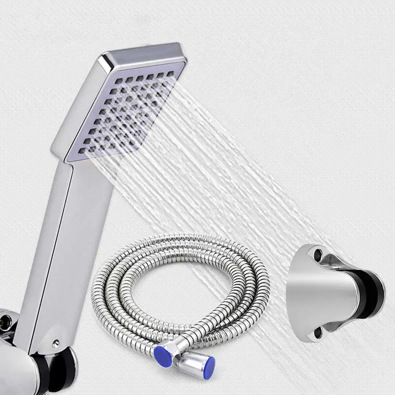 Zhangji Air Kinetic Energy Abs Showerhead system напорная насадка для душа квадратная ручной для экономии воды набор душевых головок - Цвет: Белый
