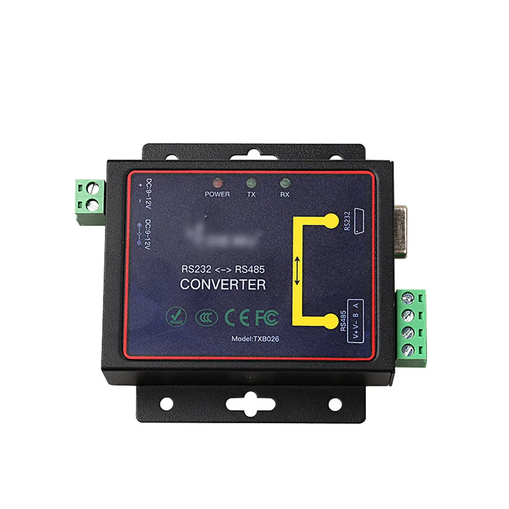 RS485 к RS232 последовательный порт 9Pin двусторонний преобразователь с питанием