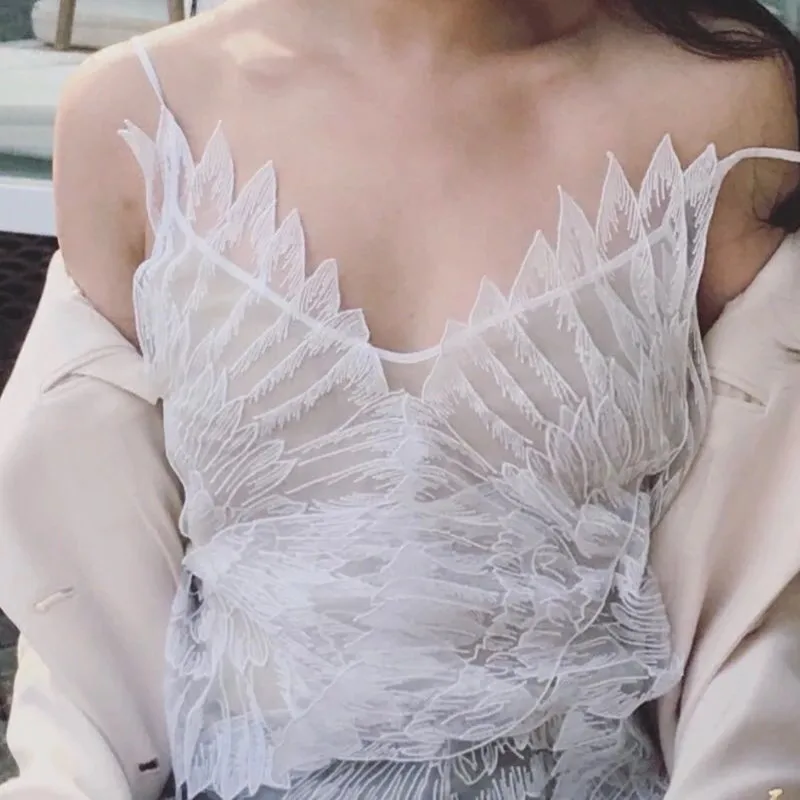 YiLin Kay 2019 новый высококачественный пикантный Топ Женская блузка с перьями