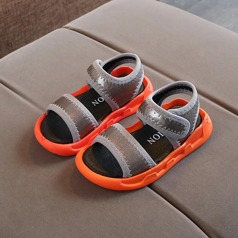 Модная спортивная обувь для детей пляжная летние сандалии маленьких мальчиков и