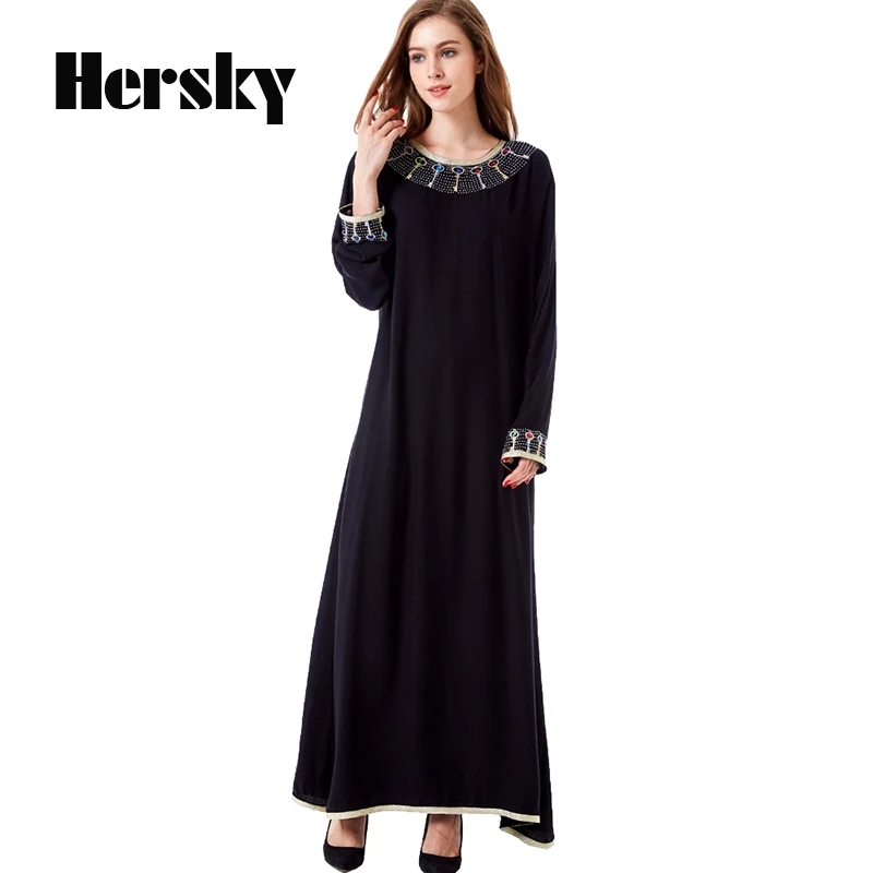 Мода Abayas последние Большие размеры турецкий мусульманский Для женщин со