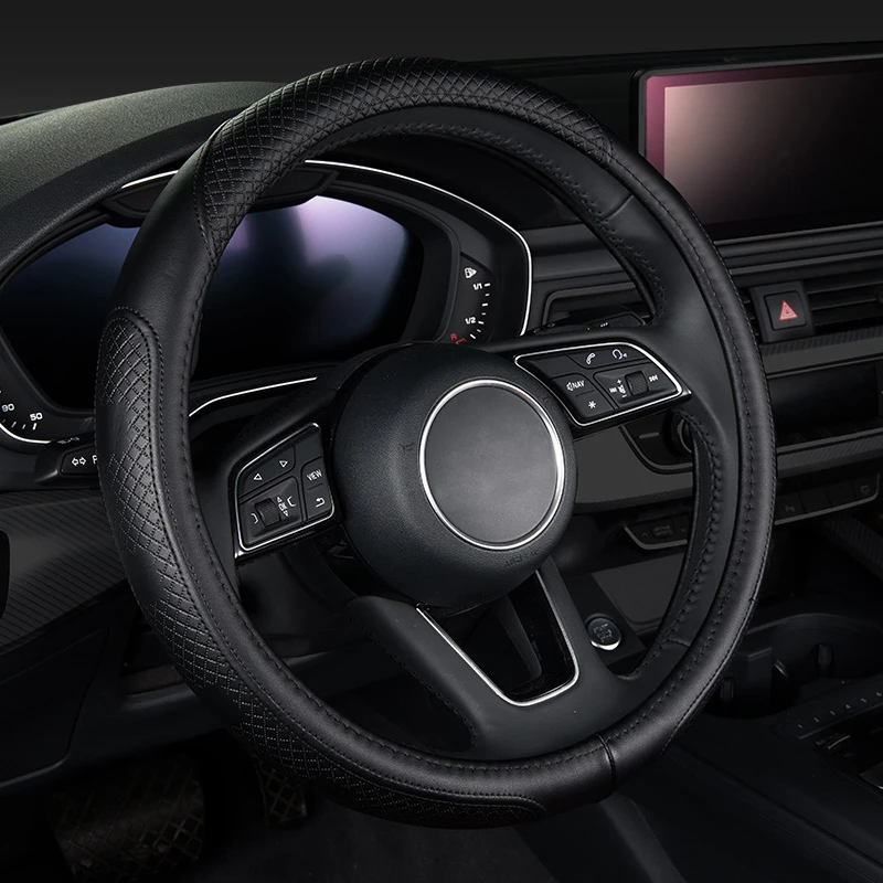 Крышка рулевого колеса автомобиля из натуральной кожи Аксессуары размер 38 см для