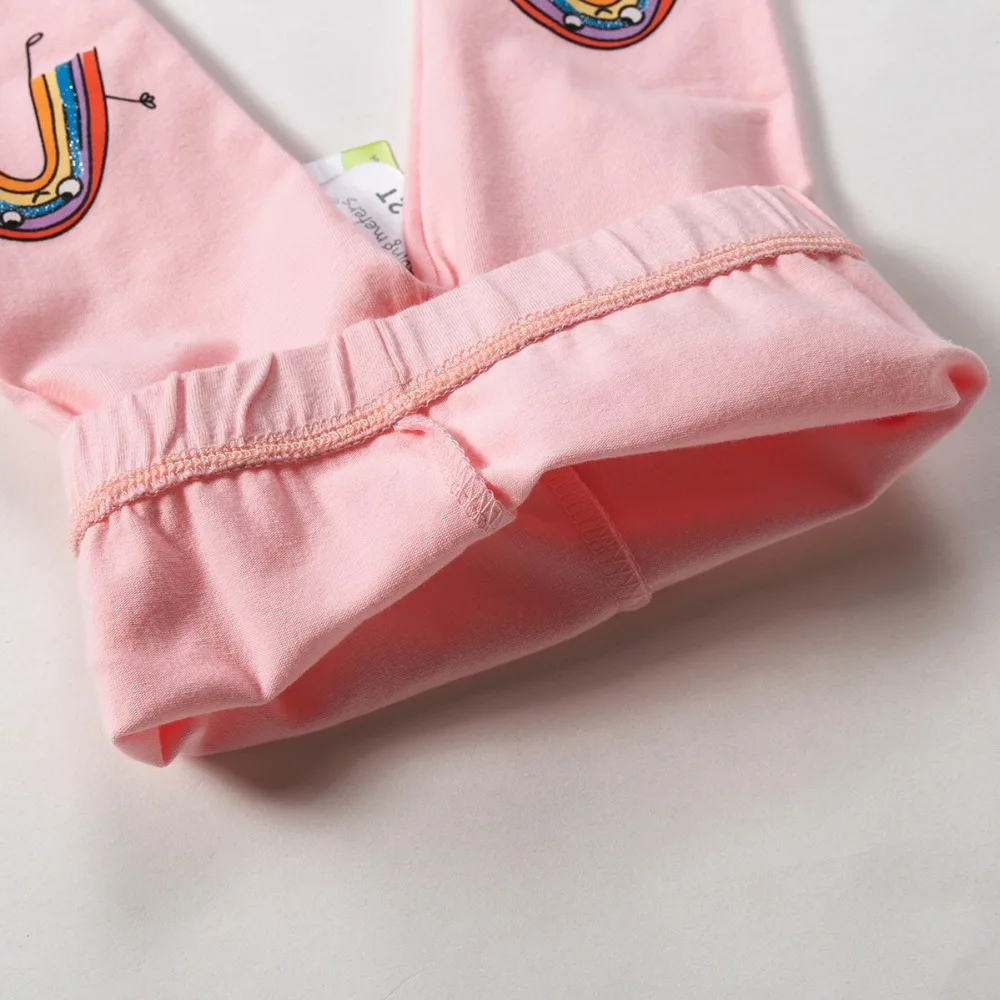 New Fall Autumn Spring baby girls Printing cartoon Leggings Quality Cotton rainbow Unicorn Pants 2-7year Clothes Clothing
