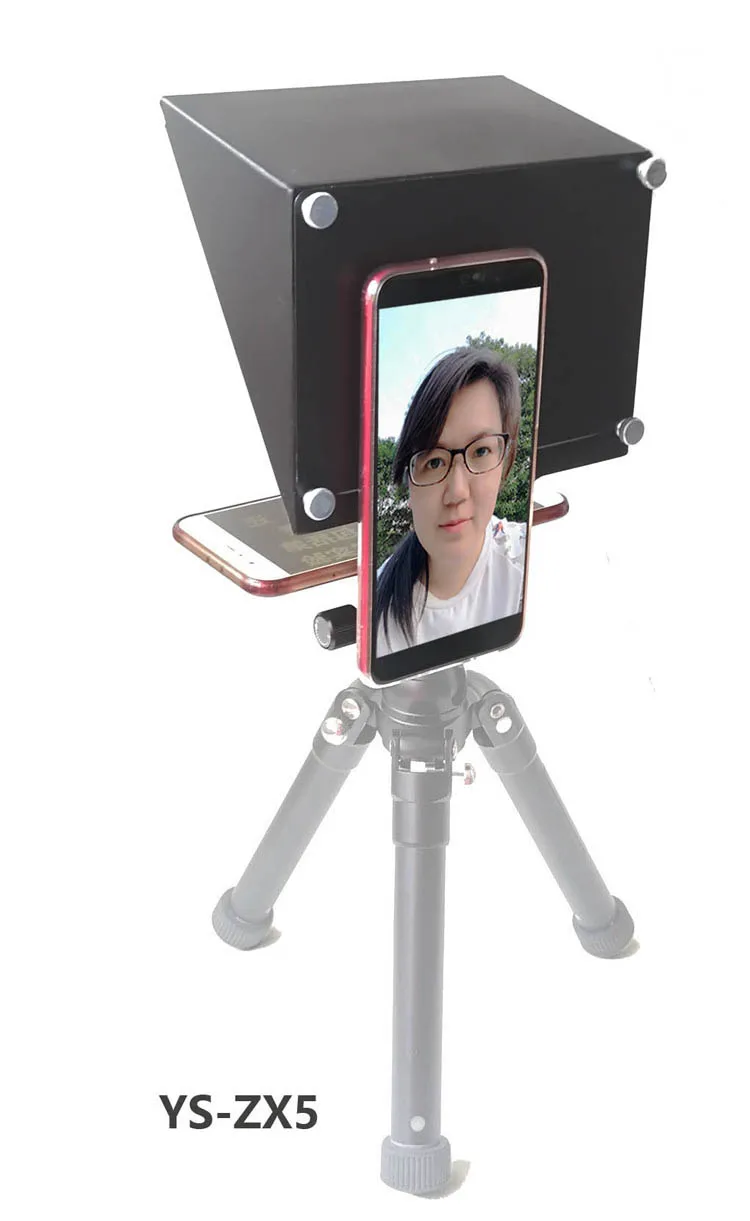 YS-ZX5 смартфон Teleprompter для iPhone IOS huawei Android для Youtube интервью фото студия видео телефон DSLR Teleprompter