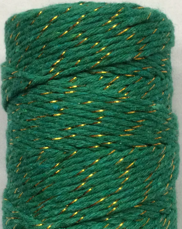 green gold 1 шт добавить все виды металлический хлопковый шпагат Бейкера для упаковки подарков(11 видов цветов), Золотой шпагат, металлическая катушка по EMS - Цвет: green gold