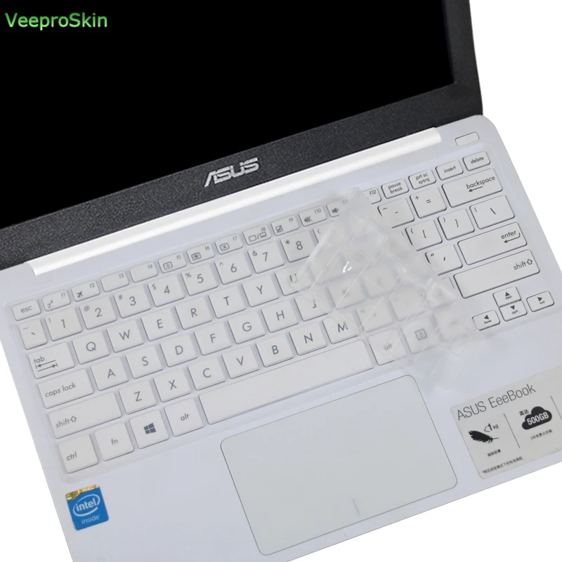 clear Для Asus Vivobook E203M E203 E203NA EeeBook X200CA X200MA X200M E203MA E200HA S200E 11 ''Обложка клавиатуры для ноутбука 11,6 - Цвет: clear