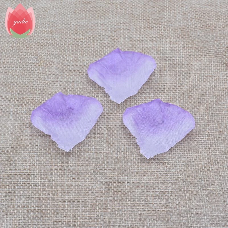 purple 100 шт шелковые романтические искусственные лепестки Листья цветка розы для свадебной вечеринки украшения дома Розы Декоративные DIY ВЕНОК поддельные цветы - Цвет: purple