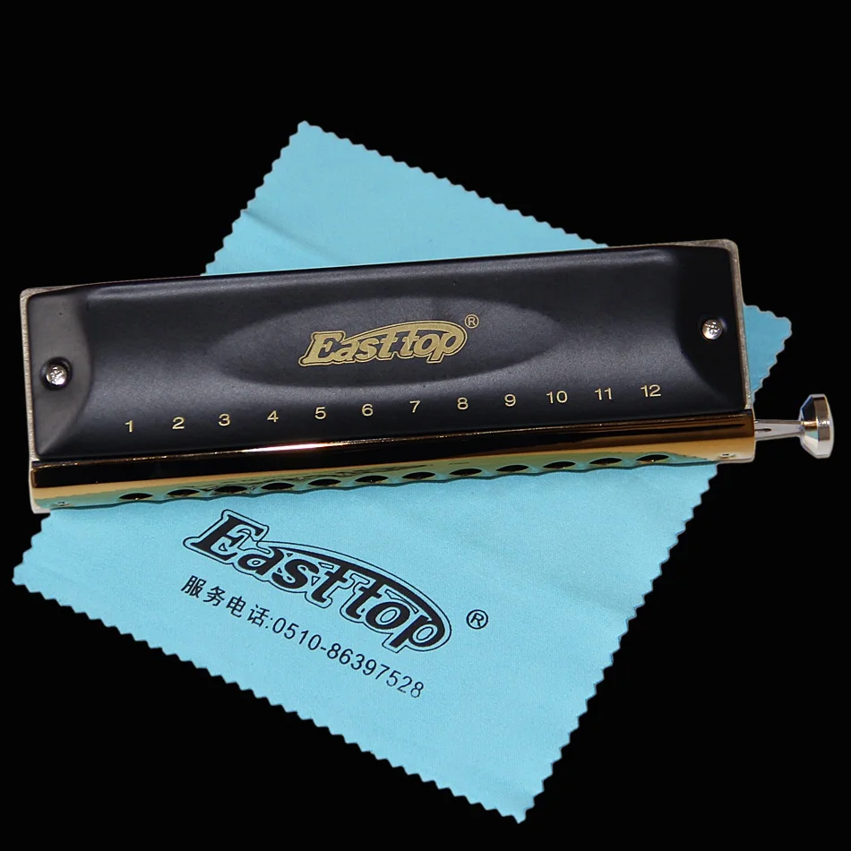

12 Hole 48 Tone C Armonica Mouth Ogans Instrumentos de Musica Chromatic Harmonica Easttop T12-48 Chromatic Harmonica copper