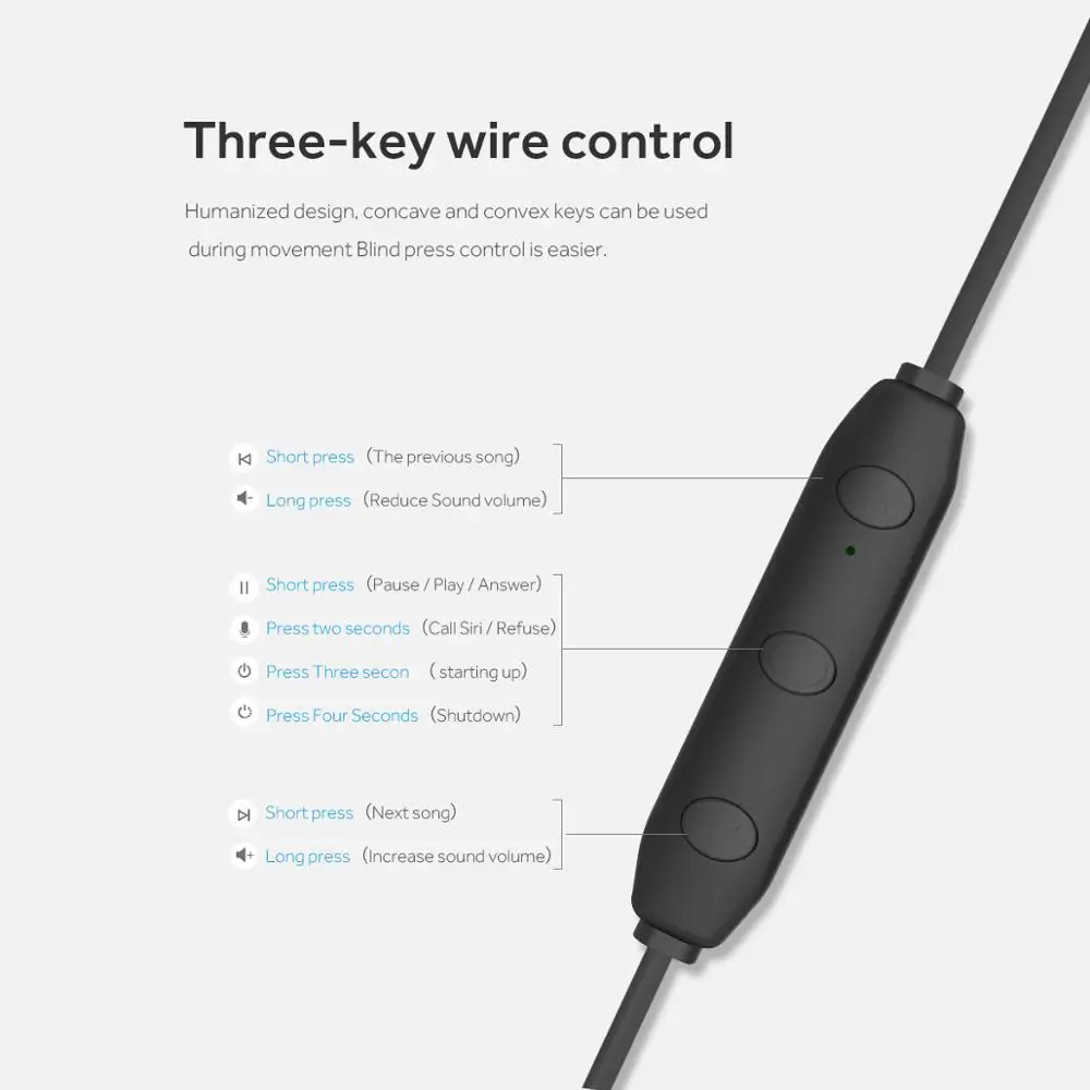 Rockspace беспроводные наушники bluetooth-наушники на шею для Xiaomi iPhone наушники стерео auriculares fone de ouvido с микрофоном
