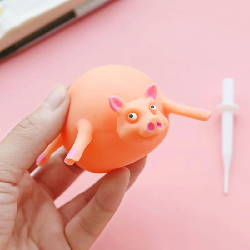 Pig Новинка, волнистый шар в виде животных, мягкое ТПР, медленно поднимающееся мягкое крепление, моделирующая игрушка для снятия стресса, детская игрушка веселье, подарок 6*5 см - Цвет: Pig