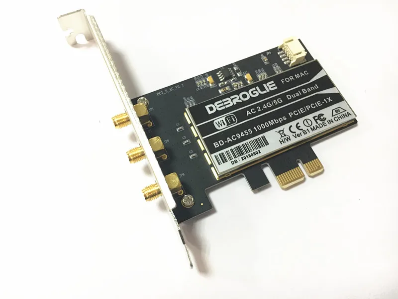 DEBROGLIE 1000 Мбит/с двухдиапазонный 802.11ac Настольный PCI-E Wi-Fi адаптер PCi Express