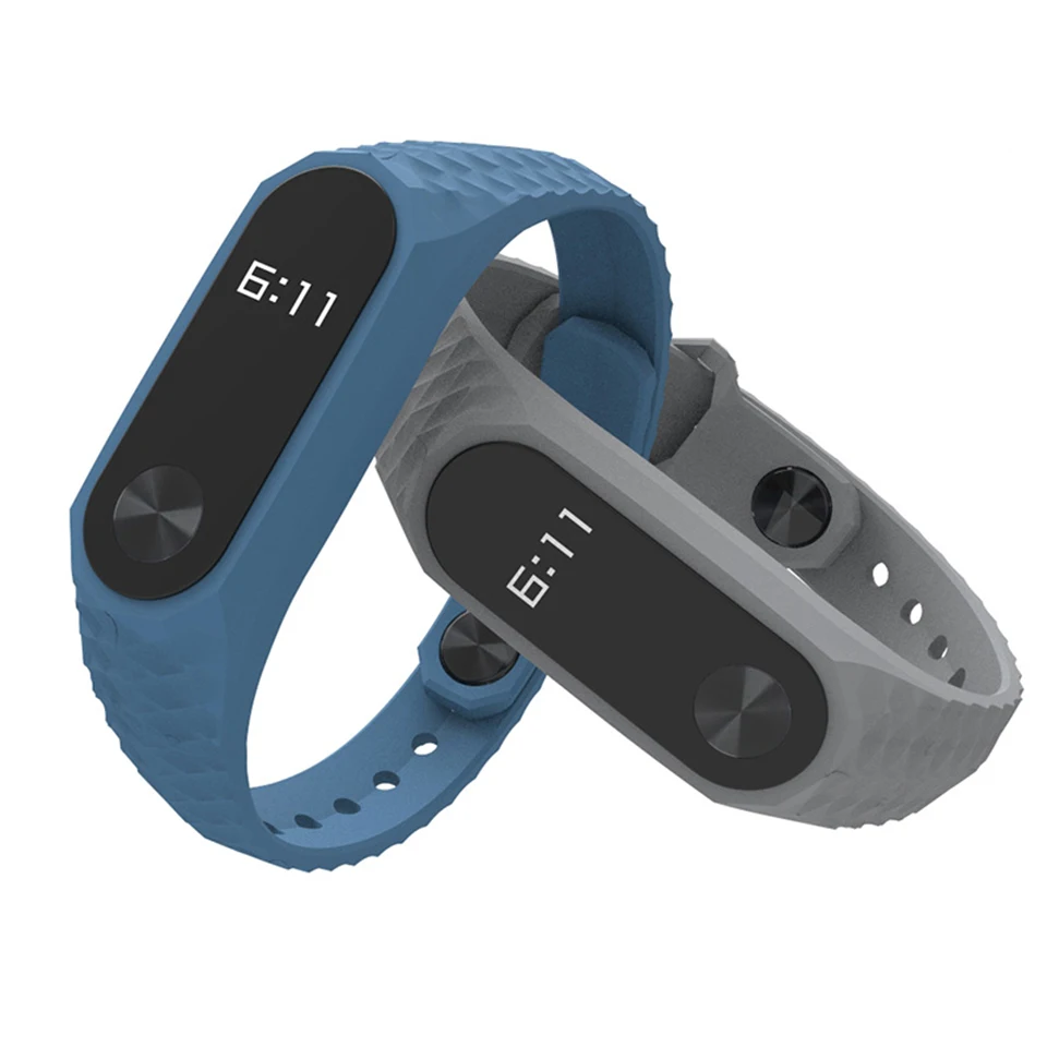 Цветной ремешок на запястье для xiaomi mi band 2 силиконовый смарт браслет Miband Сменные