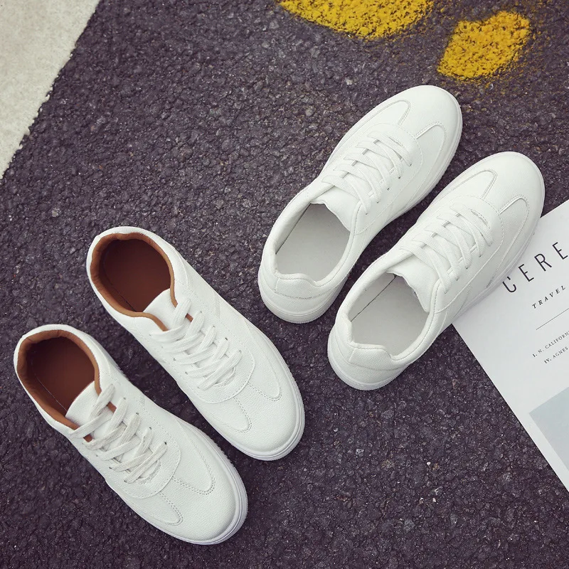 Summer White Women Running Shoes Color Lace Up PU Flats Breathable Durable Walking Sports Multiple Styles | Спорт и развлечения