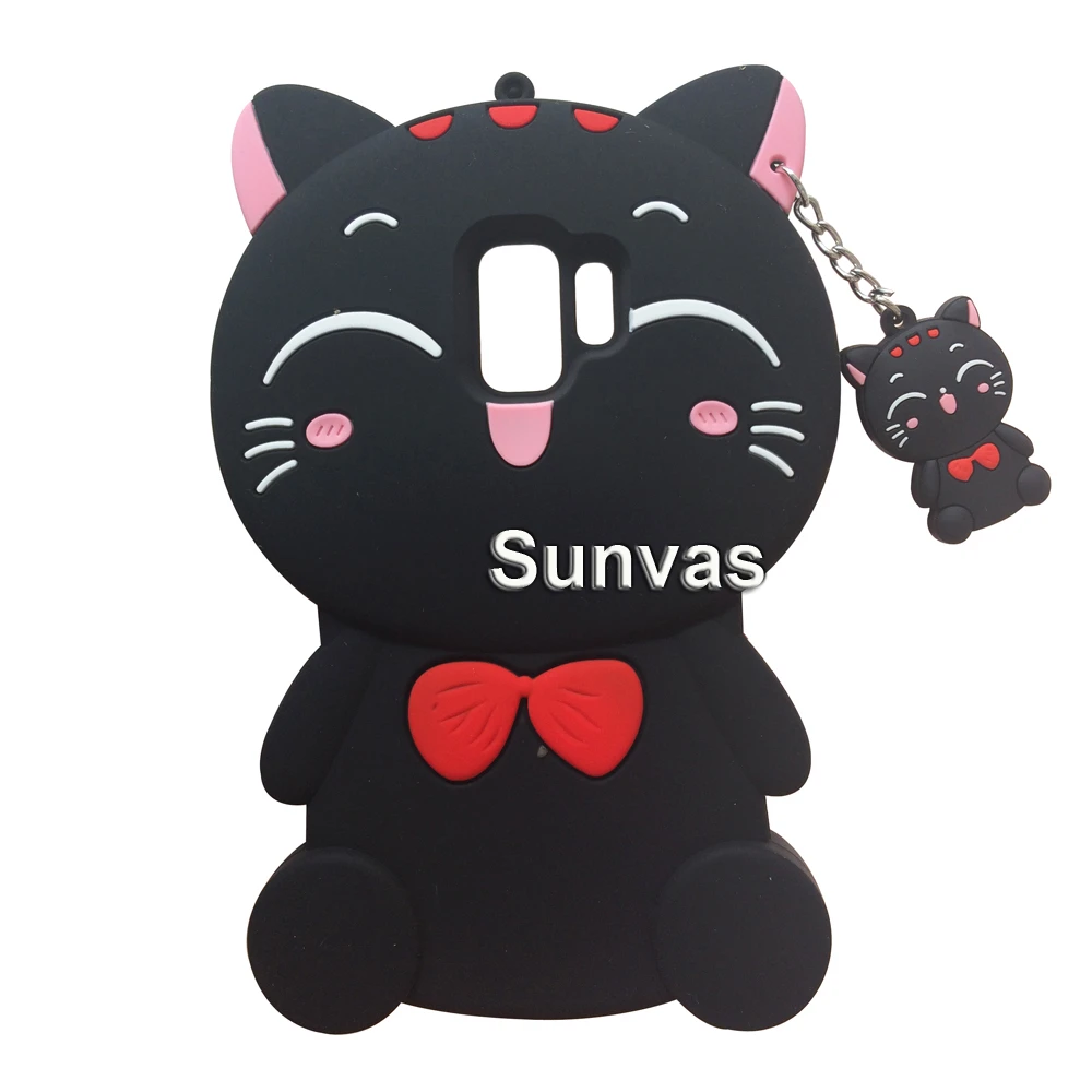 Для samsung S9 + чехол 3D с рисунком Минни Маус милая Lucky Cat Единорог Мягкая силиконовая