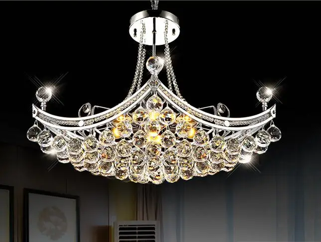 

Высокое качество LED 240W современный роскошный нежный 6 свет кулон с K9 хрустальными шариками 110-240v