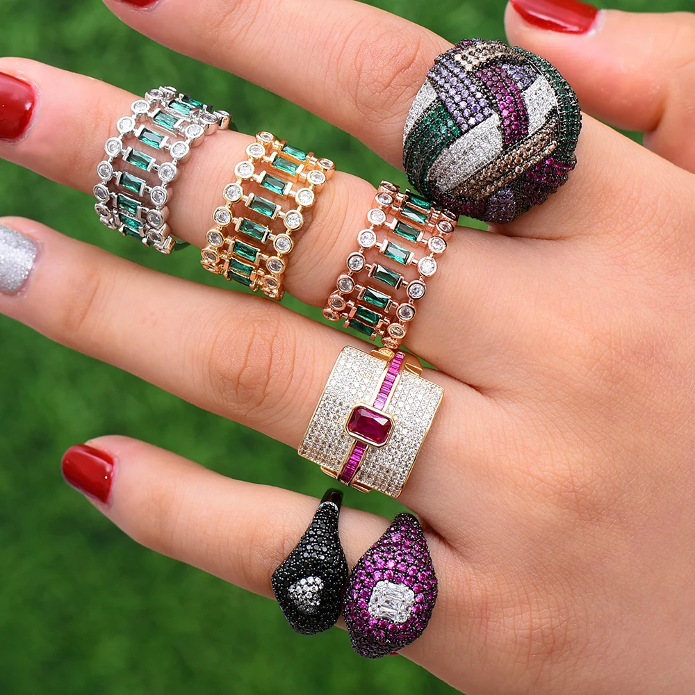 SISCATHY очаровательные женские кольца трендовые бубаи индийские Свадебные