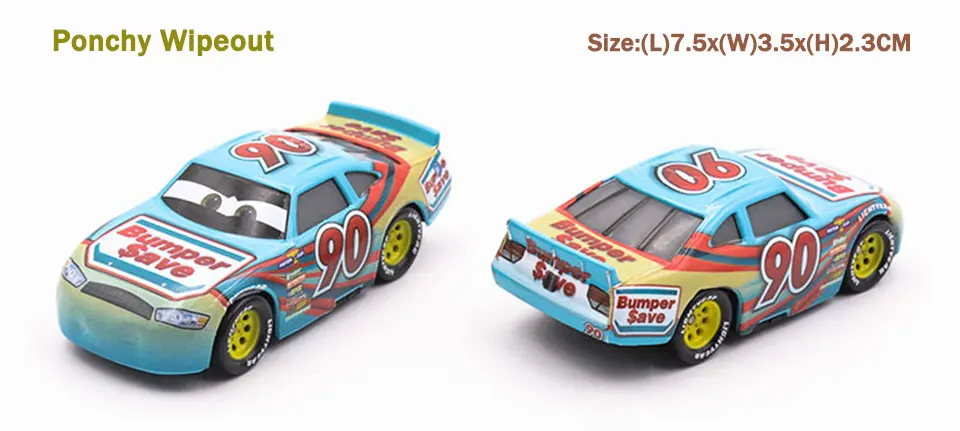 Pixar Cars3 мисс оладьи черный Джексон Storm Смоки Diecasts металлического сплава Прокат
