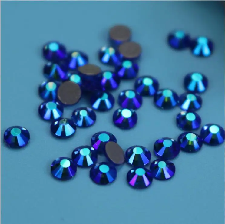 PEACE sapphire & AB Горячая фиксация Стразы покрытие Цвет Кристалл Стекло SS3 SS30 железо на