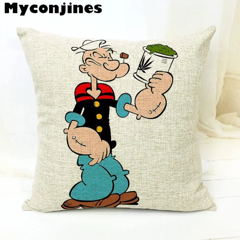 Наволочка с принтом из мультфильма анимация Popeye Ariver Pluto Spinach Letters домашняя спальня диван офис открытый автомобиль Декор белье Travesseiro