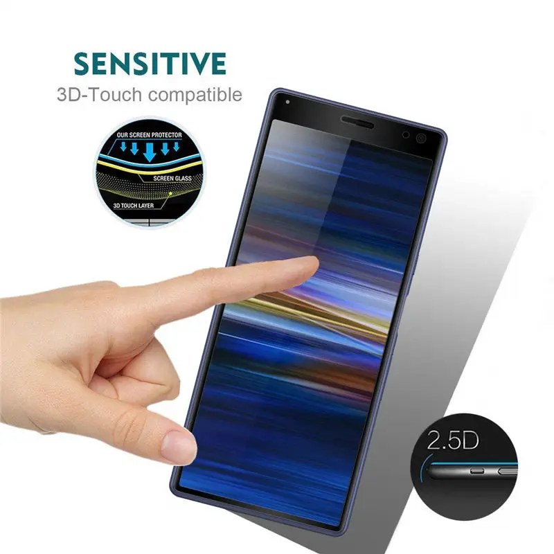 Закаленное стекло для Sony Xperia 10 Plus I3213 I4213 I4293 I3223 защита экрана полноэкранная
