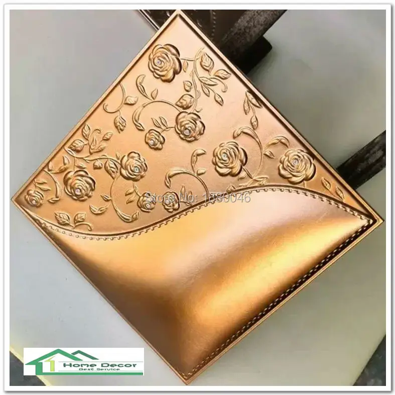 Новинка бесплатная доставка 3D панель из искусственной кожи настенная кожаные