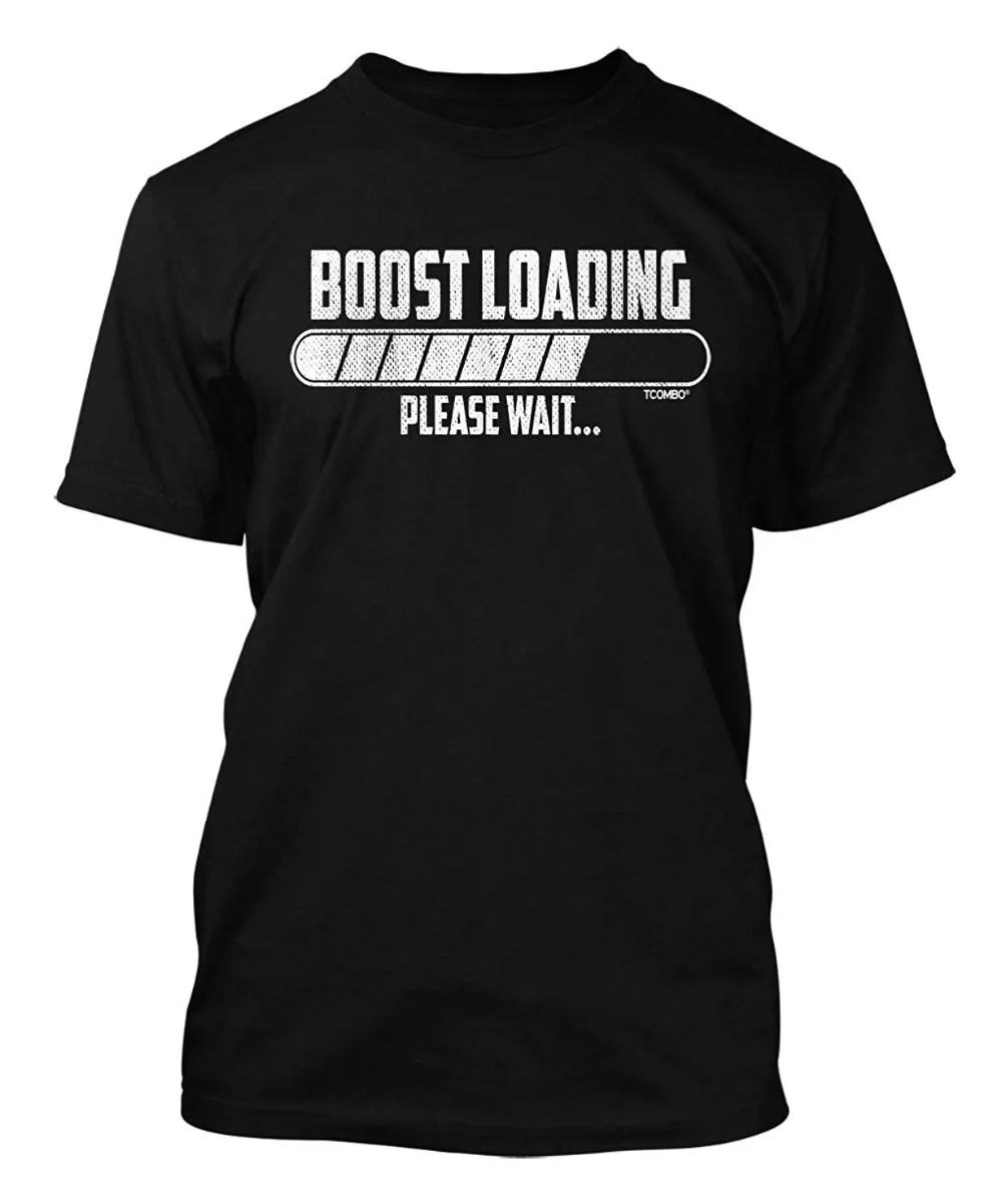 2018 летняя стильная футболка Boost Please Wait-мужская Новинка бесплатная доставка |