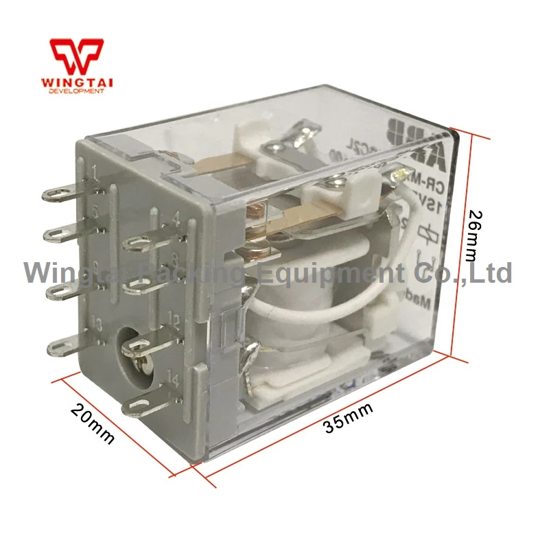 ABB Industrial Control Electrical Relays CR-MX024DC2L with Relay Socket CR-M2SFBN Current Protection | Обустройство дома