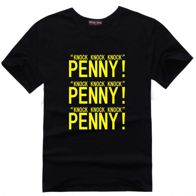 Футболки с цитатами Шелдона Купера Мужская хлопковая футболка Пенни Джик|sheldon