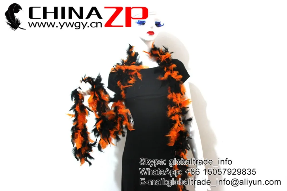 Завод CHINAZP высокое качество экспорт плюмажа 2 ярда/Лот 40 г окрашенный оранжевый с