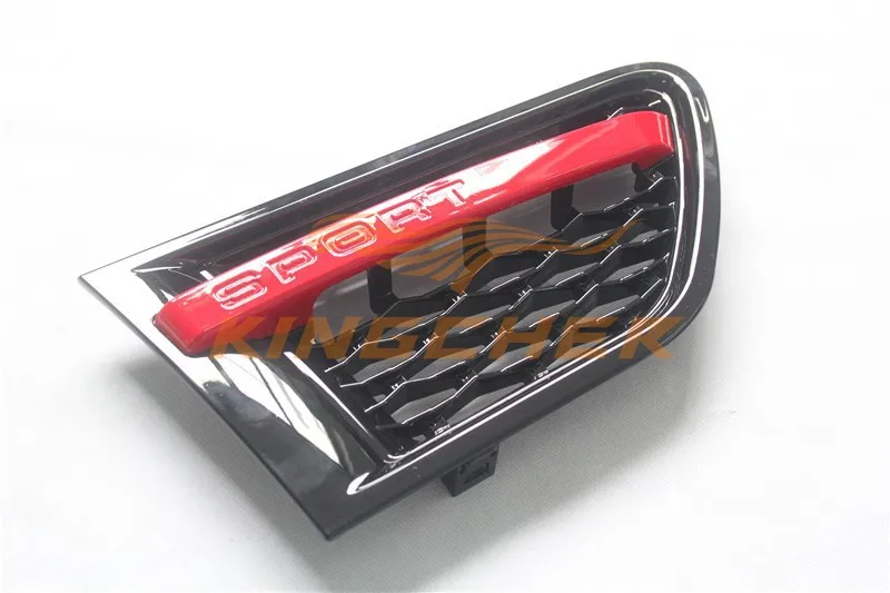 Высокое качество Черный и красный vent сторона отверстие для Land Rover Range Rover Sport 2010 2011 2012