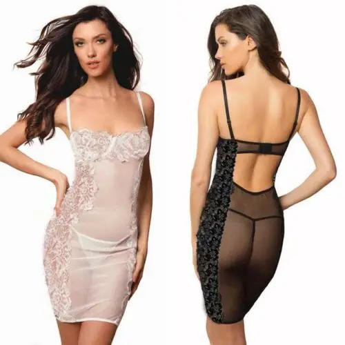 Прозрачное женское сексуальное кружевное нижнее белье без рукавов одежда для