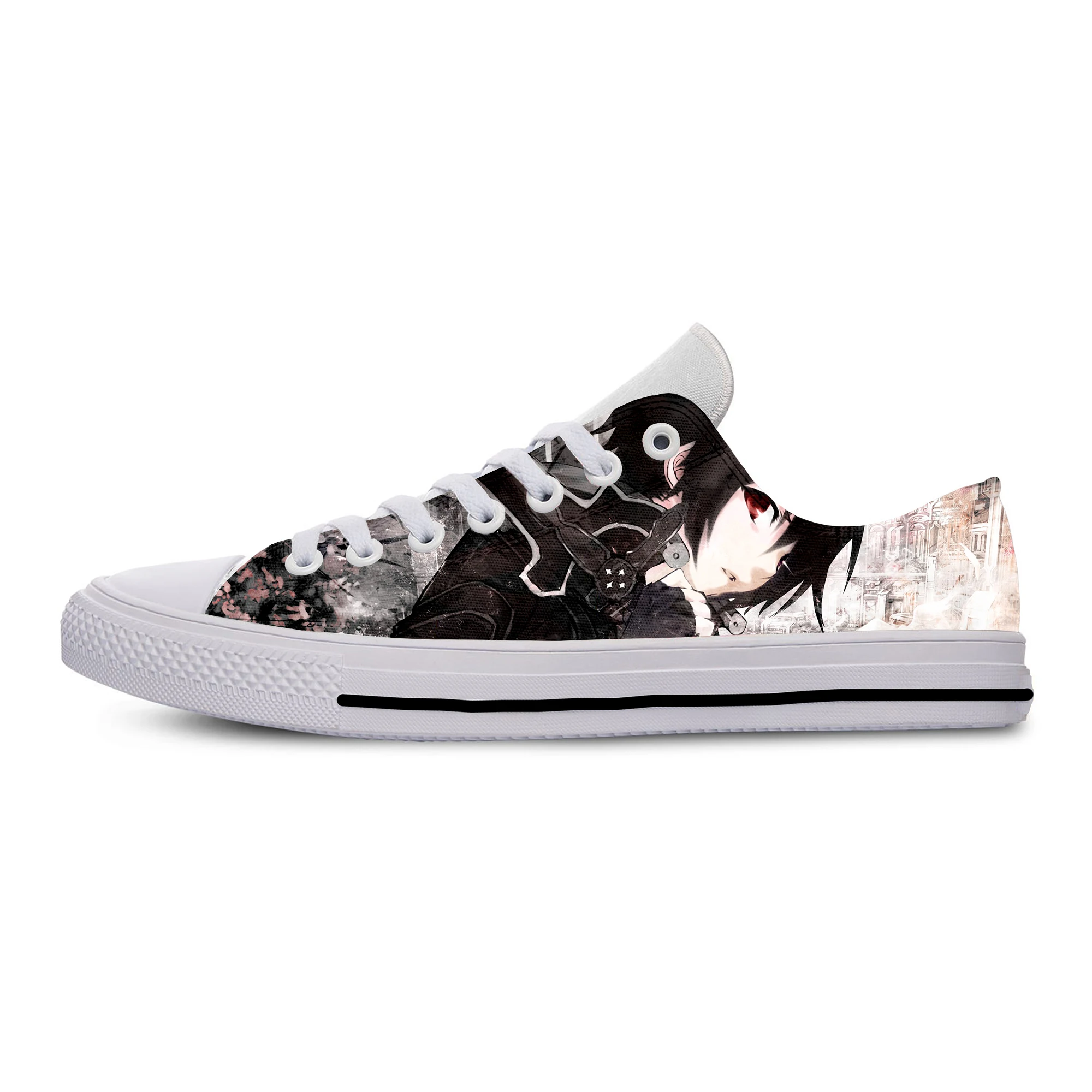 Hot Anime SWORD ART ONLINE Yuki Asuna SAO 3D Print Lightweight Fashion Shoes Casual Breathable Classic Flat Canvs Sneakers | Спорт и